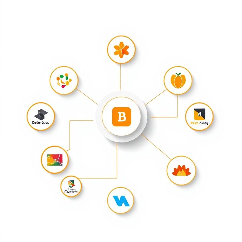 Brókers conectados a un hub central de automatización