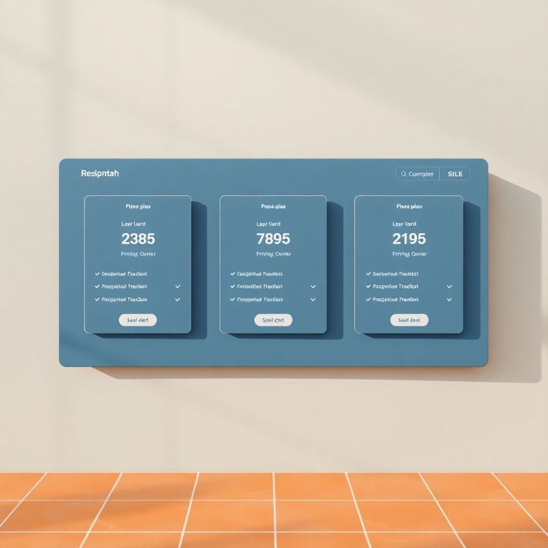Tarjetas de planes en un panel slate-professional